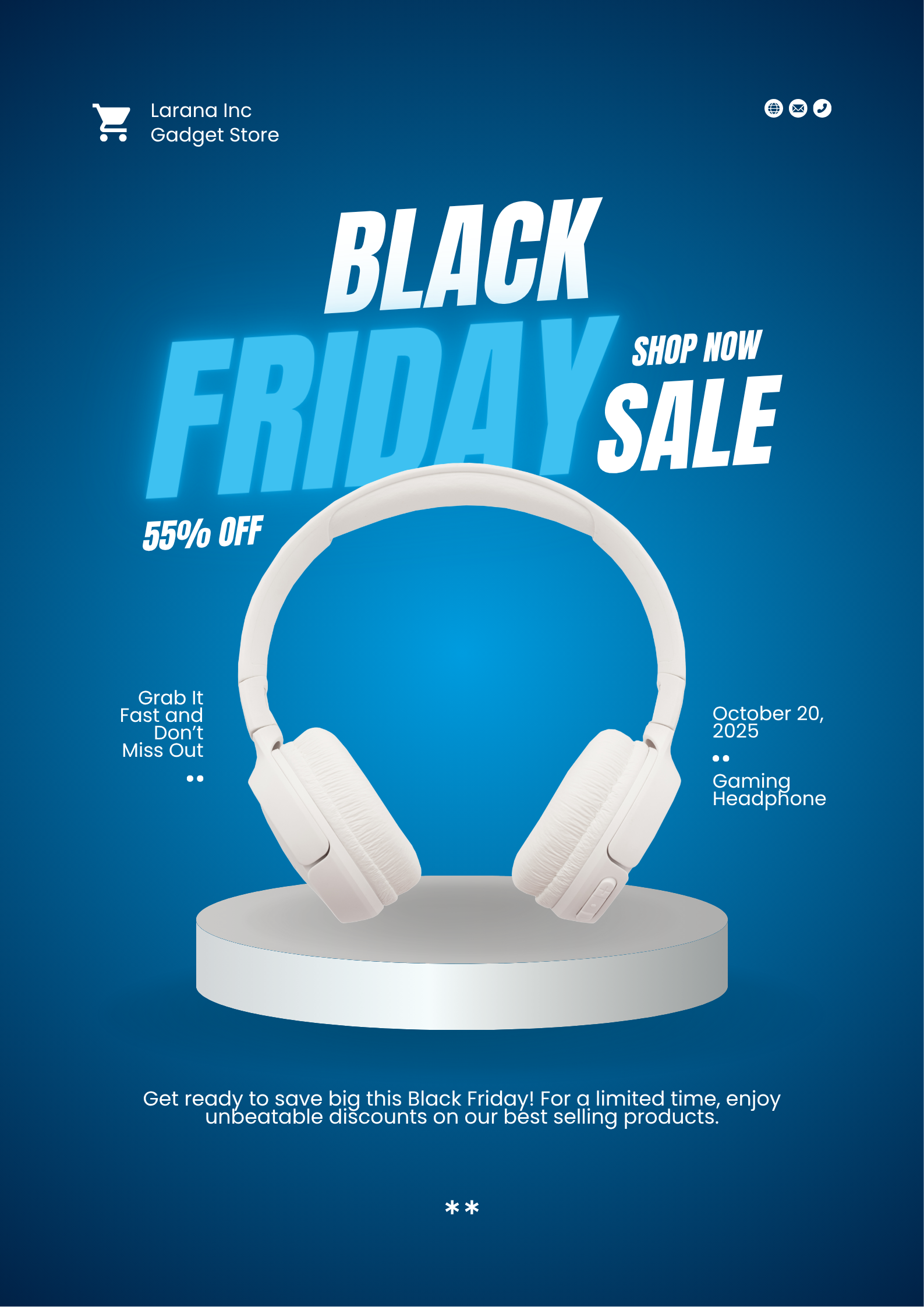 blue neon black friday
