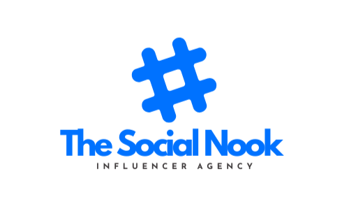 blue and cobalt modern professional social media agency logo